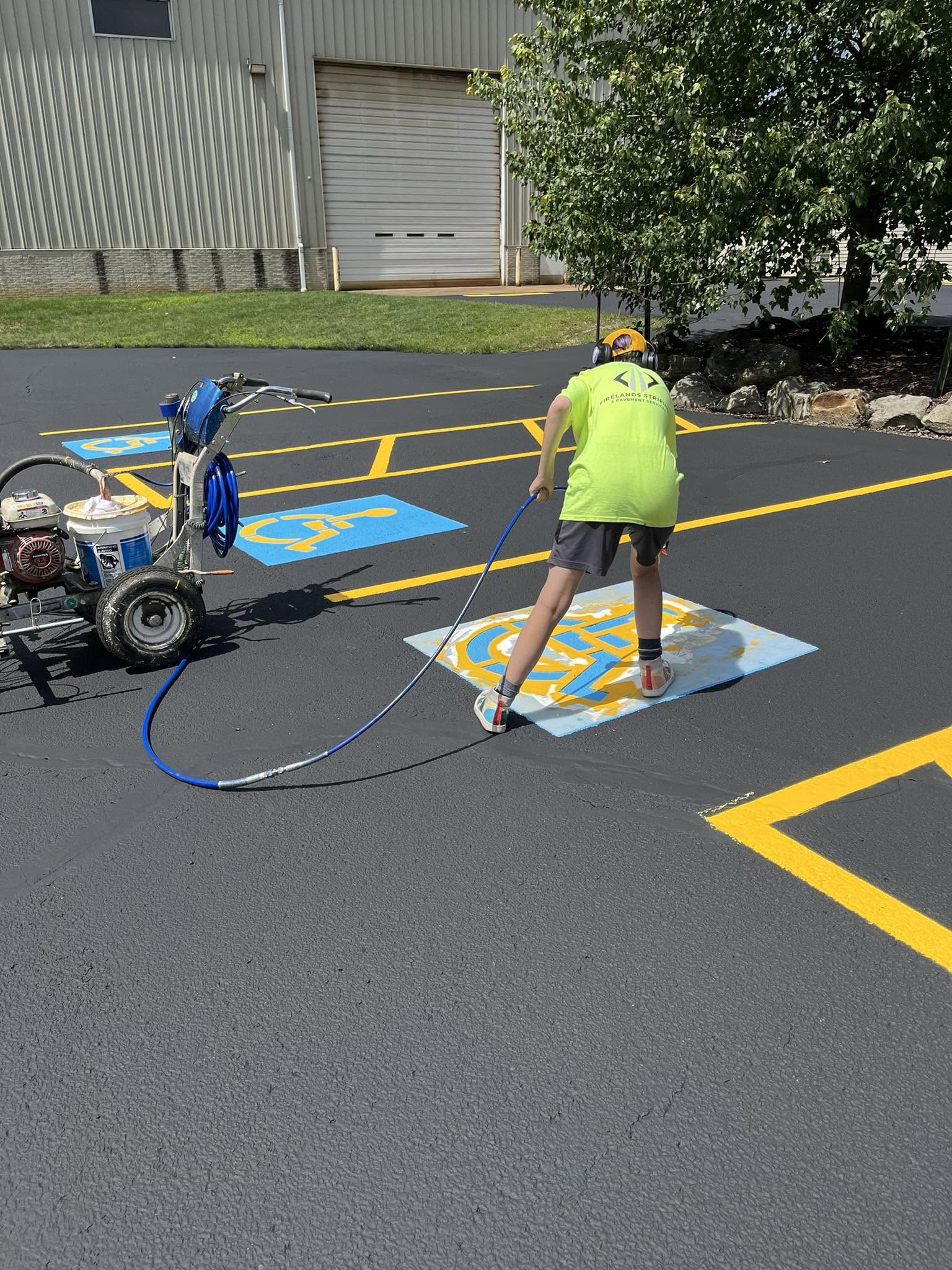 ADA-Compliant Line Striping project photo