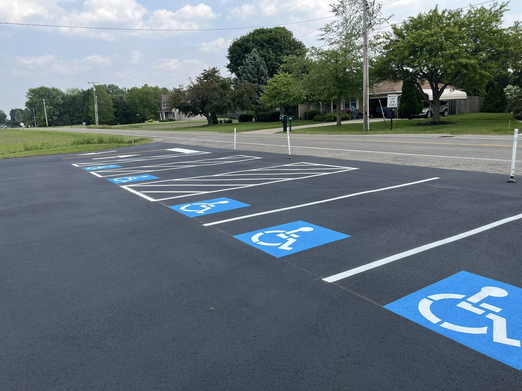 ADA-Compliant Line Striping project photo