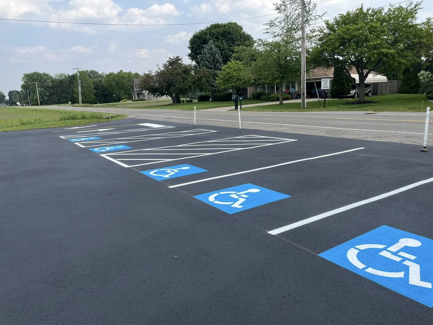 ADA-Compliant Line Striping project photo